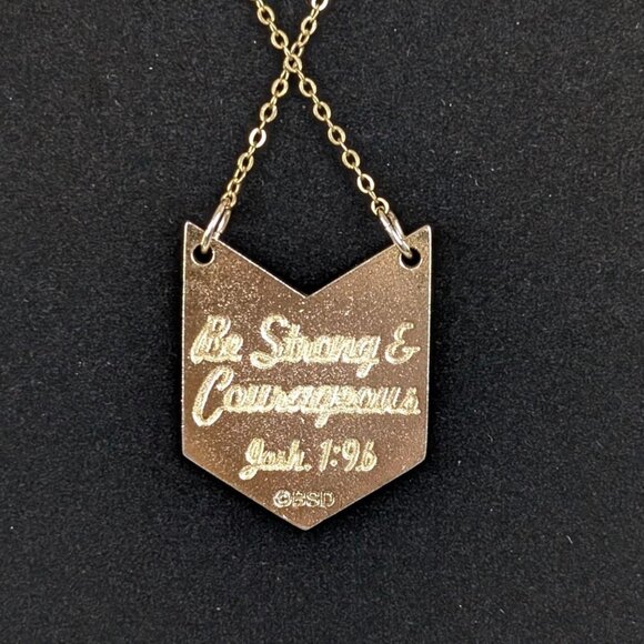 (2/$20) V. Josh 1:96 Chevron Pendant Necklace - Picture 3 of 6